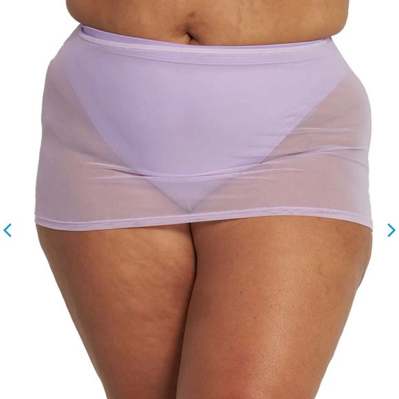 Never worn 1x Rave/festival lavender/purple mesh long sleeve with skirt set - Picture 8 of 9